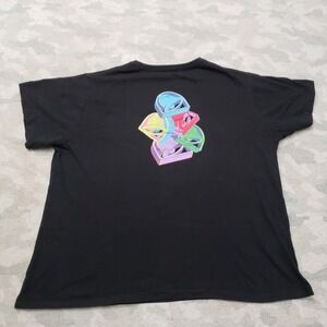 Taco Bell Top Womens XL Black V-Neck Short Sleeve Employee